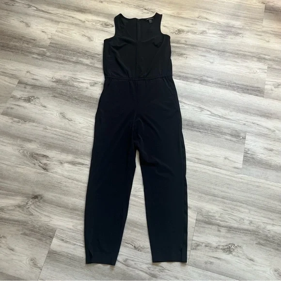Black Athleta sleeveless v neck jumpsuit - Picture 3 of 5